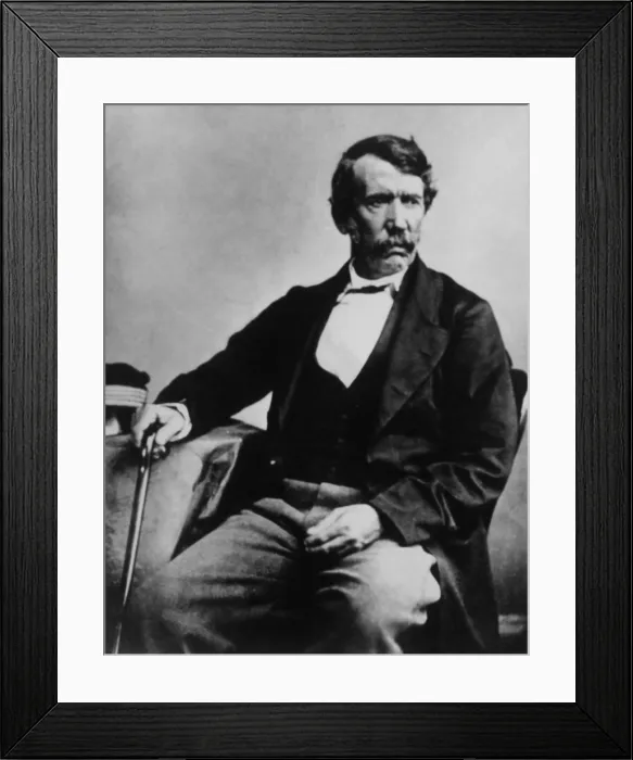 Framed Print : David Livingstone, (1813-1873), Scottish missionary and explorer in Africa, c. 1850's.. Courtesy: CSU Archives  /  Everett Collection