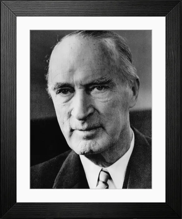 Framed Print : Alfried Krupp von Bohlen und Halbach, (1907-1967), One-time head of munitions empire that armed Hitler's troops. c. 1960's.. Courtesy: CSU Archives  /  Everett Collection
