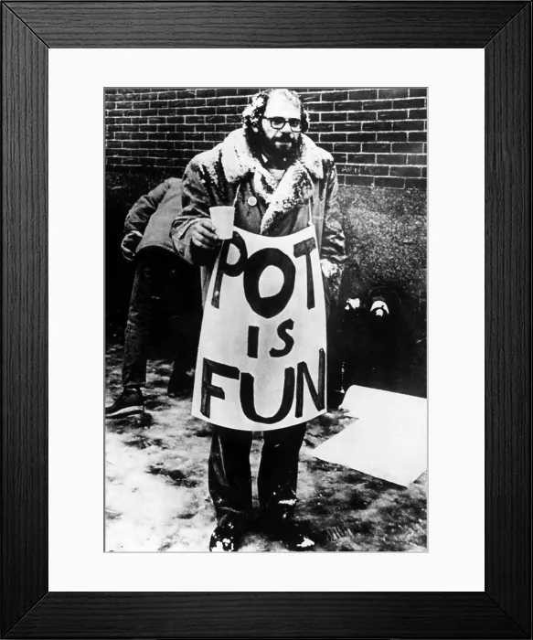 Framed Print : Beat Poet Allen Ginsberg, ca.1960s. Courtesy: CSU Archives / Everett Collection