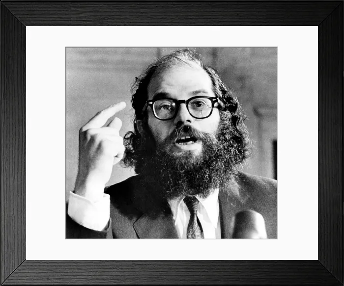 Framed Print : Beat Poet Allen Ginsberg, testifies before a Senate Juvenile Delinquency subcomittee, June 14, 1966. Courtesy: CSU Archives / Everett Collection Framed Print : Beat Poet Allen Ginsberg, testifies before a Senate Juvenile Delinquency subcomittee, June 14, 1966. Courtesy: CSU Archives / Everett Collection