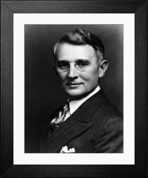 Framed Print : Dale Carnegie, 1937. Courtesy: CSU Archives / Everett Collection Framed Print : Dale Carnegie, 1937. Courtesy: CSU Archives / Everett Collection