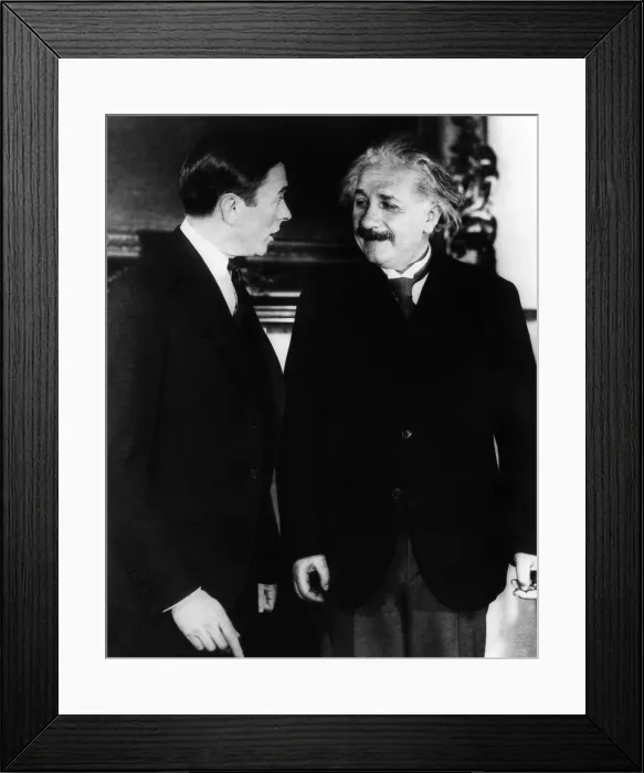 Framed Print : Mayor James Walker and Albert Einstein, circa 1930. Courtesy: CSU Archives / Everett Collection