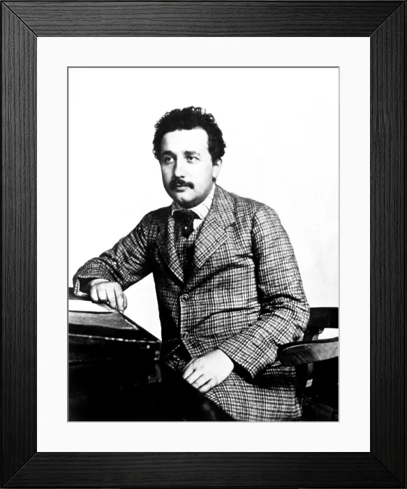 Framed Print : ALBERT EINSTEIN at the Swiss Patent Office, c. 1902. Courtesy: CSU Archives  /  Everett Collection