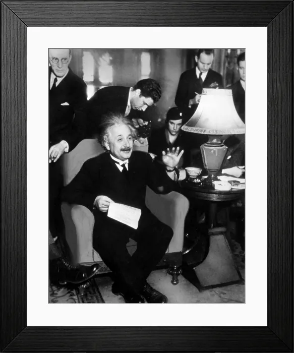 Framed Print : ALBERT EINSTEIN, 1934. Courtesy: CSU Archives  /  Everett Collection