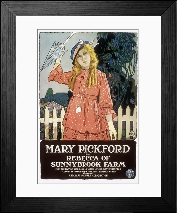 Framed Print : REBECCA OF SUNNYBROOK FARM, Mary Pickford, 1917