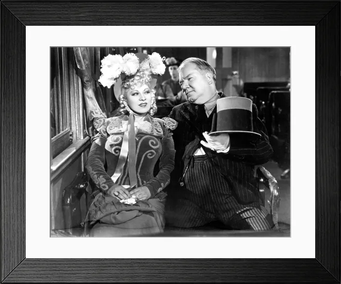 Framed Print : MY LITTLE CHICKADEE, from left: Mae West, W.C. Fields, 1940