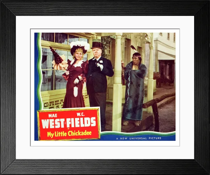 Framed Print : MY LITTLE CHICKADEE, Mae West, W.C. Fields, George Moran, 1940 Framed Print : MY LITTLE CHICKADEE, Mae West, W.C. Fields, George Moran, 1940