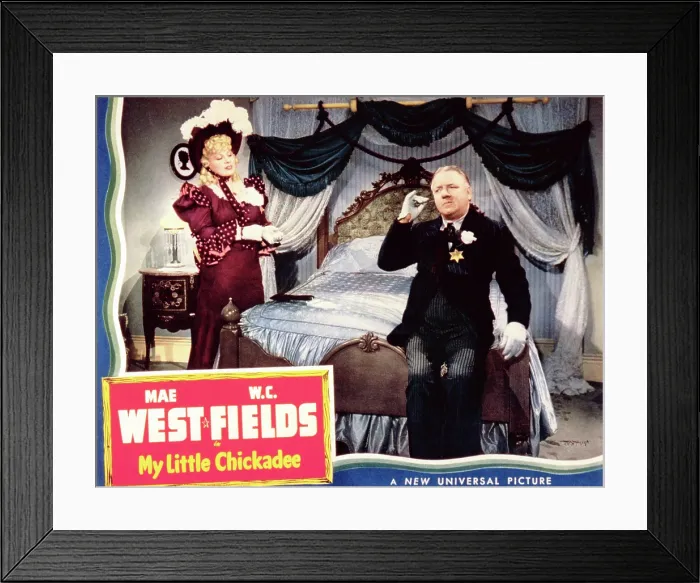 Framed Print : MY LITTLE CHICKADEE, from left: Mae West, W.C. Fields, 1940