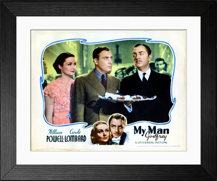 Framed Print : MY MAN GODFREY, from left, Gail Patrick, Alan Mowbray, William Powell, 1936