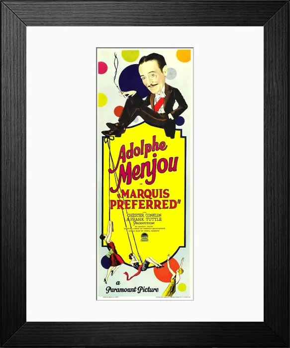 Framed Print : MARQUIS PREFERRED, Adolphe Menjou, 1929 Framed Print : MARQUIS PREFERRED, Adolphe Menjou, 1929