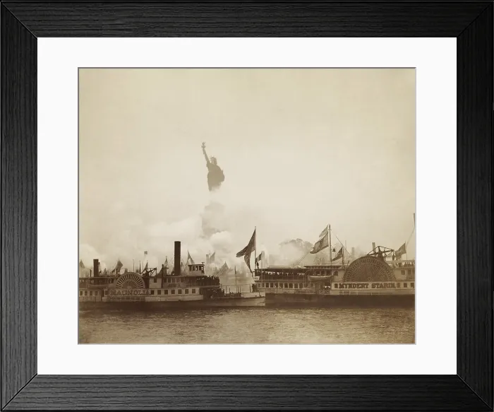Framed Print : Inauguration of the Statue of Liberty in New York Harbor, Oct. 28, 1886 Framed Print : Inauguration of the Statue of Liberty in New York Harbor, Oct. 28, 1886