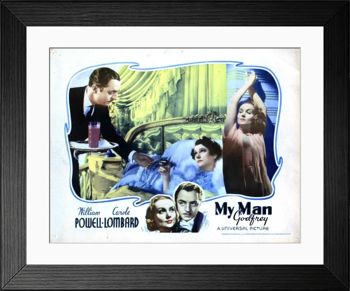 Framed Print : MY MAN GODFREY, from left, William Powell, Alice Brady, Carole Lombard, 1936