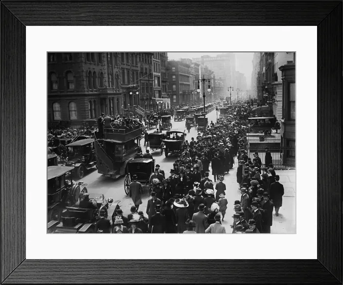 Framed Print : The Easter Parade on New York City's and 57th Streets, 1911. It was an after-church event for the well-to-do
