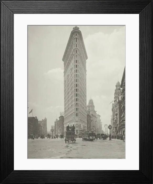 Framed Print : Flatiron Building, (a.k.a. Fuller building) was built by architect Daniel Burnham in 1902 Framed Print : Flatiron Building, (a.k.a. Fuller building) was built by architect Daniel Burnham in 1902