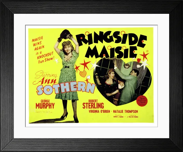 Framed Print : RINGSIDE MAISIE, Ann Sothern, George Murphy, 1941 Framed Print : RINGSIDE MAISIE, Ann Sothern, George Murphy, 1941
