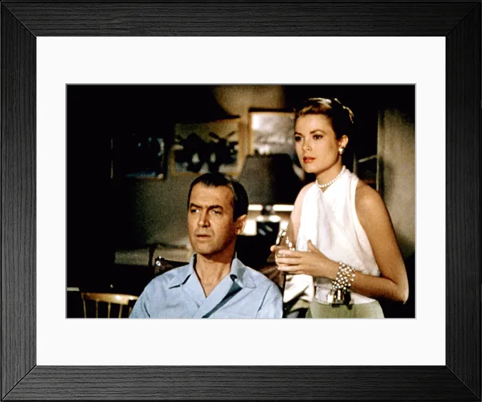 Framed Print : REAR WINDOW, James Stewart, Grace Kelly, 1954'