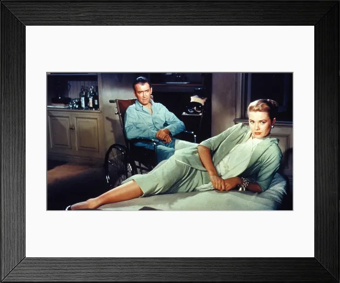 Framed Print : REAR WINDOW, James Stewart, Grace Kelly, 1954 Framed Print : REAR WINDOW, James Stewart, Grace Kelly, 1954