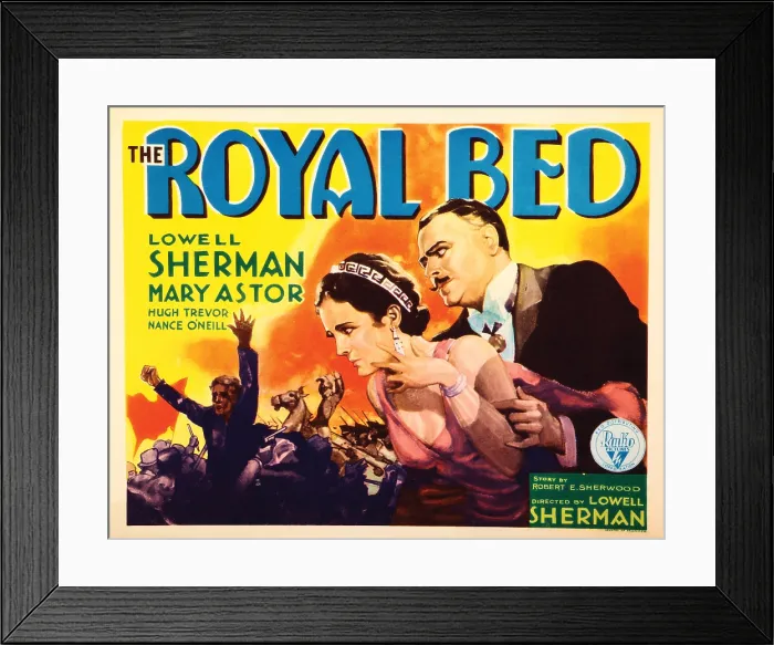 Framed Print : THE ROYAL BED, US lobbycard, from left: Mary Astor, Lowell Sherman, 1931 Framed Print : THE ROYAL BED, US lobbycard, from left: Mary Astor, Lowell Sherman, 1931