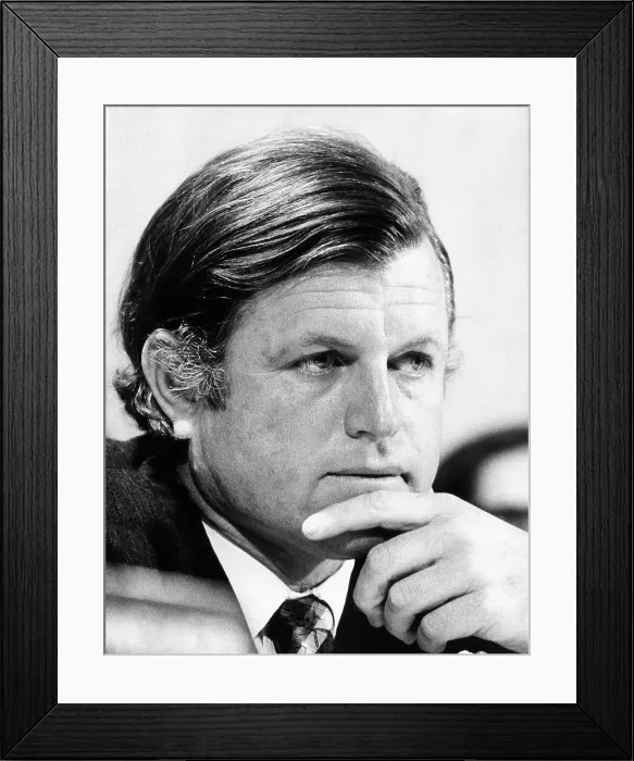 Framed Print : Senator Edward Kennedy, chairing the Senate Health Subcommittee, February 21, 1973, Courtesy: CSU Archives / Everett Collection