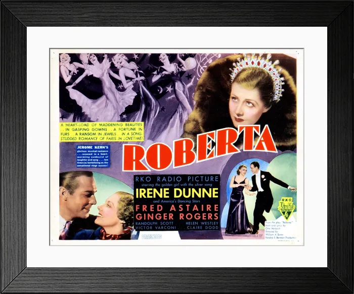 Framed Print : ROBERTA, clockwise from lower left, Randolph Scott, Irene Dunne, Ginger Rogers, Fred Astaire, 1935 Framed Print : ROBERTA, clockwise from lower left, Randolph Scott, Irene Dunne, Ginger Rogers, Fred Astaire, 1935