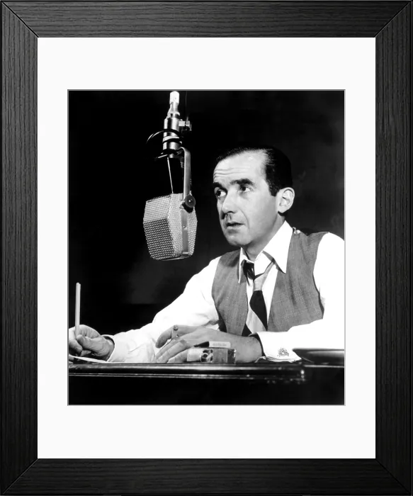 Framed Print : Edward R. Murrow, (no date). Courtesy: CSU Archives / Everett Collection Framed Print : Edward R. Murrow, (no date). Courtesy: CSU Archives / Everett Collection