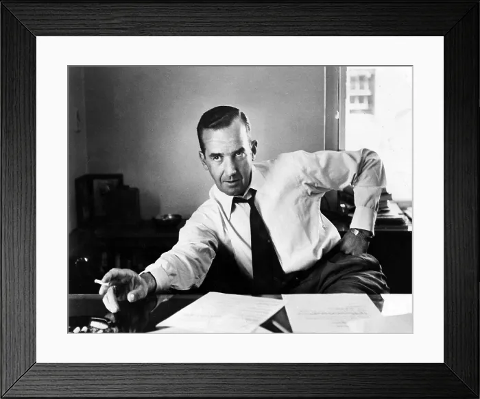 Framed Print : Edward R. Murrow, 1954.. Courtesy: CSU Archives  /  Everett Collection