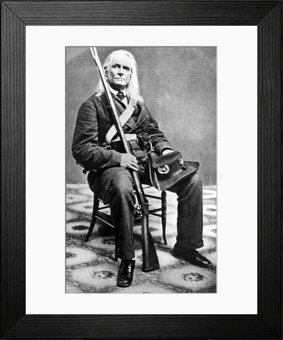 Framed Print : EDMUND RUFFIN who fired the first shot at Fort Sumter during the Civil War.. Courtesy: CSU Archives  /  Everett Collection