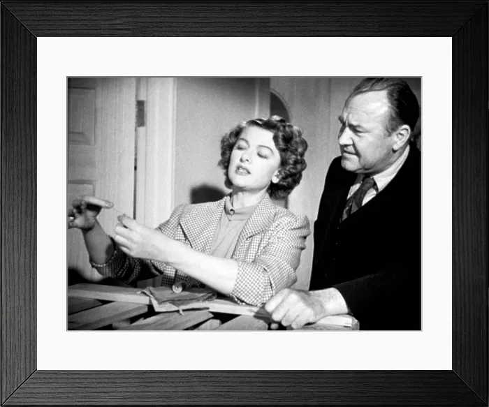 Framed Print : MR. BLANDINGS BUILDS HIS DREAM HOUSE, Myrna Loy, Emory Parnell, 1948