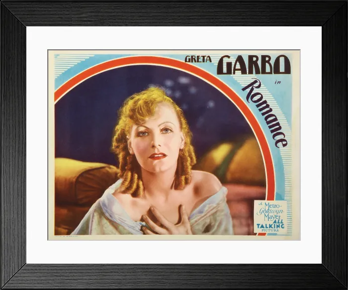 Framed Print : ROMANCE, US lobbycard, Greta Garbo, 1930
