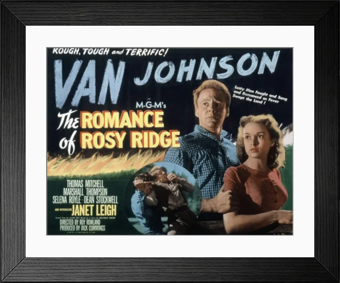 Framed Print : THE ROMANCE OF ROSY RIDGE, Van Johnson, Janet Leigh, 1947