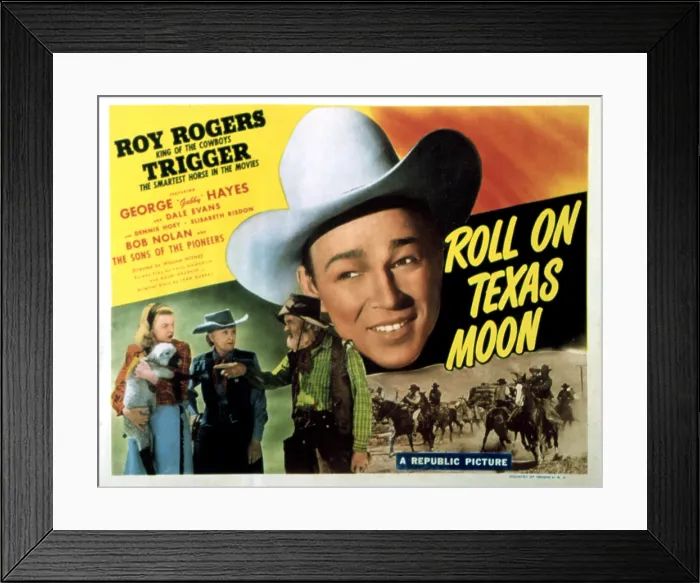 Framed Print : ROLL ON TEXAS MOON, Dale Evans, Elisabeth Risdon, Gabby Hayes, Roy Rogers, 1946 Framed Print : ROLL ON TEXAS MOON, Dale Evans, Elisabeth Risdon, Gabby Hayes, Roy Rogers, 1946