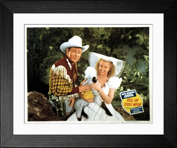 Framed Print : ROLL ON TEXAS MOON, Roy Rogers, Dale Evans, 1946 Framed Print : ROLL ON TEXAS MOON, Roy Rogers, Dale Evans, 1946