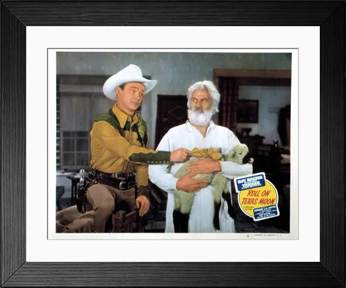 Framed Print : ROLL ON TEXAS MOON, Roy Rogers, Gabby Hayes, 1946