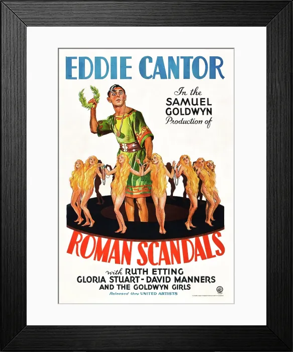 Framed Print : ROMAN SCANDALS, Eddie Cantor, 1933