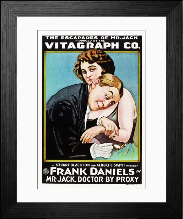 Framed Print : MR. JACK, DOCTOR BY PROXY, left: Frank Daniels on poster art, 1916