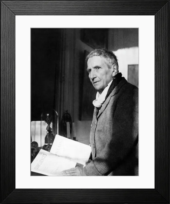 Framed Print : Gertrude Stein (1874-1946), American author, circa 1945. Courtesy: CSU Archives / Everett Collection