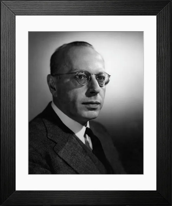Framed Print : George Szell, (1897-1970), Conductor, composer, and music director of the Cleveland Orchestra, c. 1940's.. Courtesy: CSU Archives  /  Everett Collection