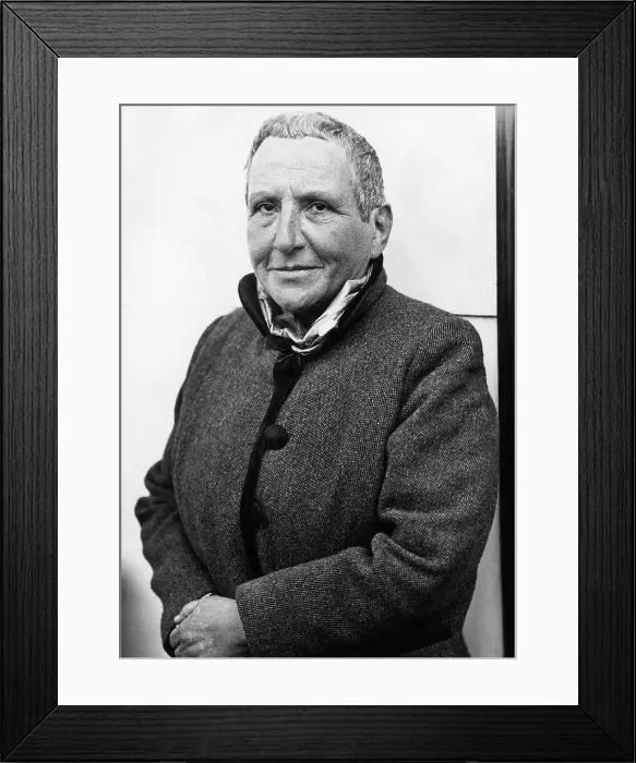 Framed Print : Author Gertrude Stein, 1934. Courtesy: CSU Archives / Everett Collection