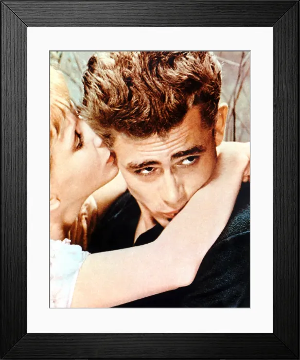 Framed Print : EAST OF EDEN, from left: Julie Harris, James Dean, 1955