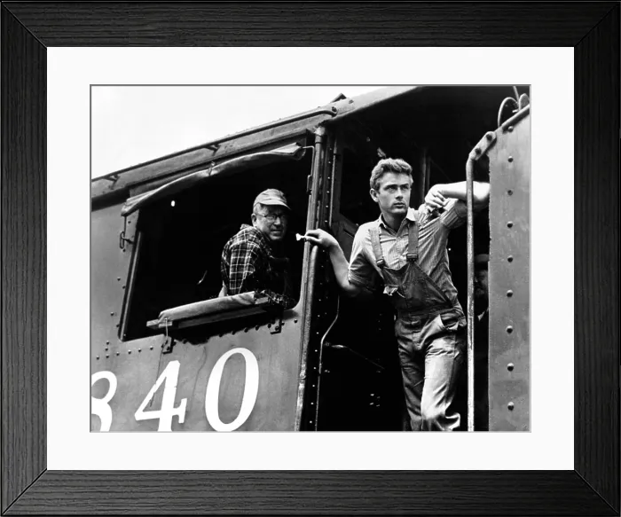 Framed Print : EAST OF EDEN, second from left: James Dean, 1955