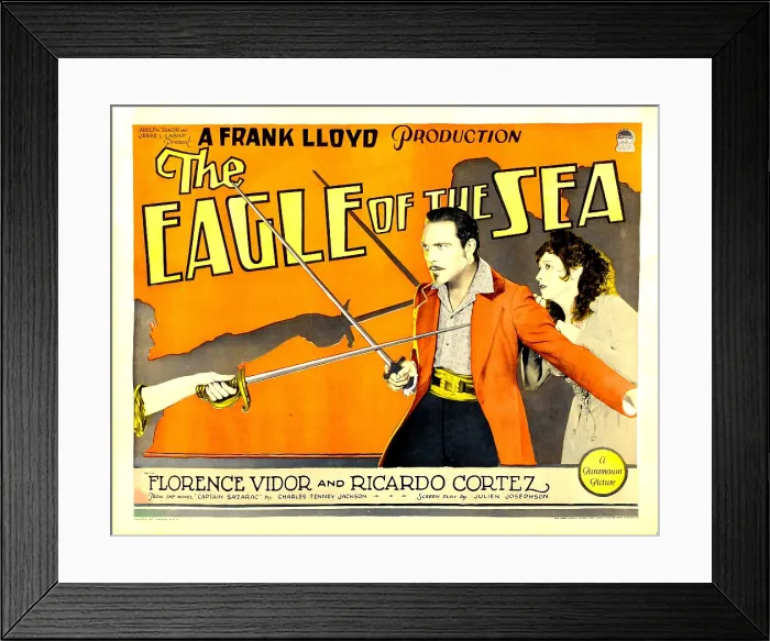 Framed Print : THE EAGLE OF THE SEA, left to right: Ricardo Cortez, Florence Vidor, 1926 Framed Print : THE EAGLE OF THE SEA, left to right: Ricardo Cortez, Florence Vidor, 1926