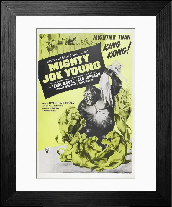 Framed Print : MIGHTY JOE YOUNG, US poster, Terry Moore, Mighty Joe Young, 1949