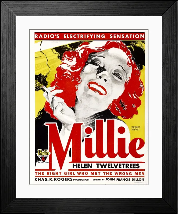 Framed Print : MILLIE, Helen Twelvetrees on window card, 1931