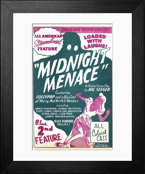 Framed Print : MIDNIGHT MENACE, 1946