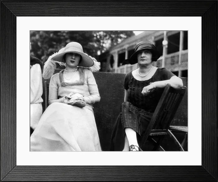 Framed Print : Gloria Morgan Vanderbilt, and Laura Kilpatrick Morgan, circa July 25, 1934. Courtesy: CSU Archives / Everett Collection