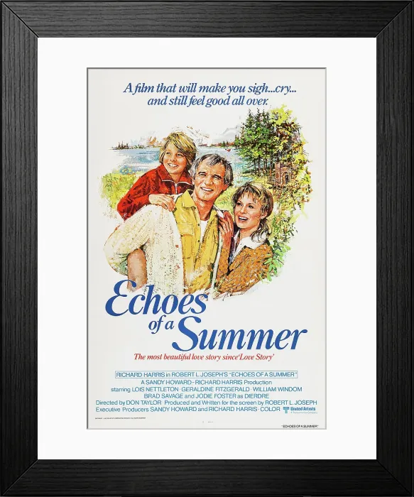 Framed Print : ECHOES OF A SUMMER, from left: Jodie Foster, Richard Harris, Lois Nettleton, 1976 Framed Print : ECHOES OF A SUMMER, from left: Jodie Foster, Richard Harris, Lois Nettleton, 1976