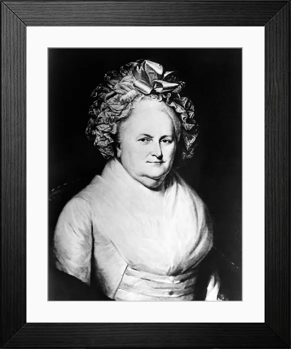 Framed Print : Martha Washington, (1731-1802), First Lady 1789-1797, c. 1790's.. Courtesy: CSU Archives / Everett Collection Framed Print : Martha Washington, (1731-1802), First Lady 1789-1797, c. 1790's.. Courtesy: CSU Archives / Everett Collection