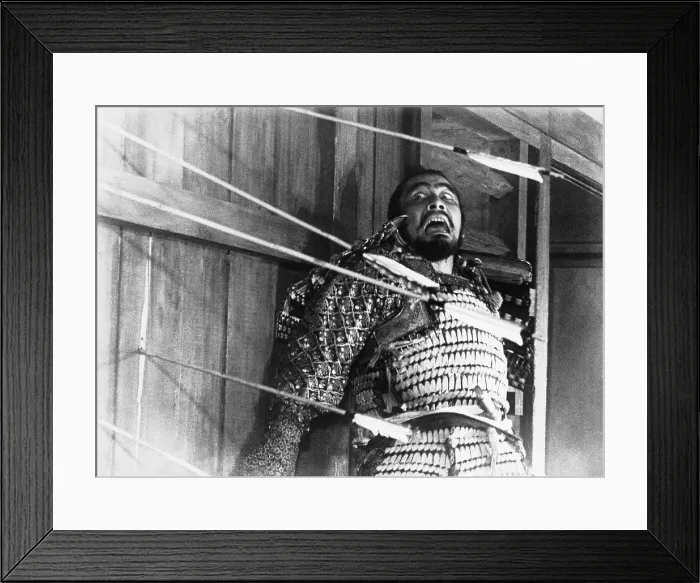 Framed Print : THRONE OF BLOOD, (aka KUMONOSU JO), Toshiro Mifune, 1957
