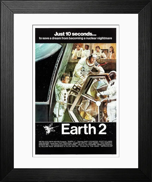 Framed Print : EARTH 2, (aka EARTH II), US poster art, 1971