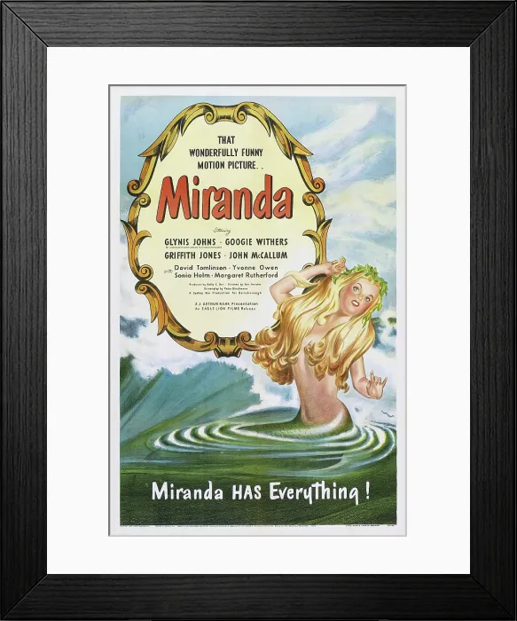 Framed Print : MIRANDA, US poster art, 1948